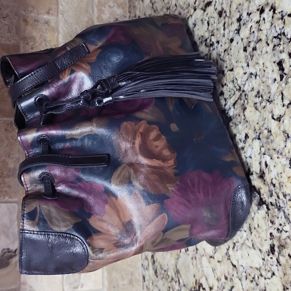 Patricia Nash Witney Shoulder Bag Tote Peruvian Painting - Picture 3 of 12